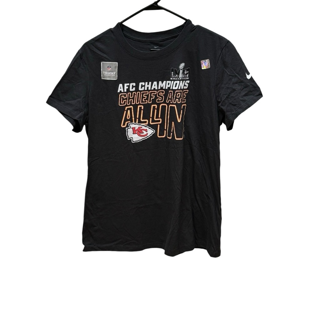 Nike Tee 2023 Kansas City Chiefs AFC Champions Locker Room Tee Women’s Size XL
